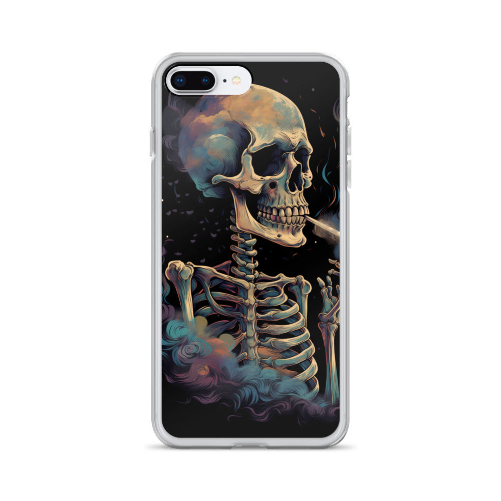 iPhone Case - Cosmic Skeleton Smoking