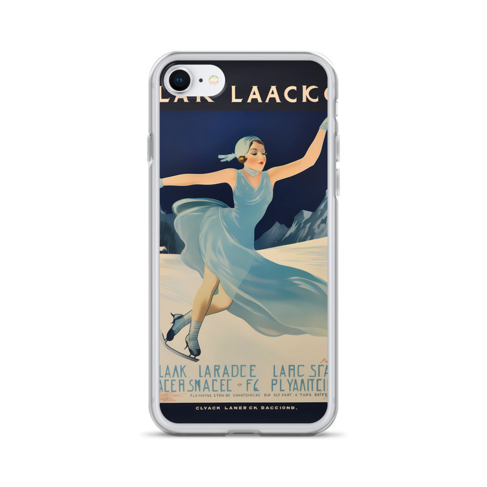 iPhone Case - Vintage Adverts - Lake Placid Skating