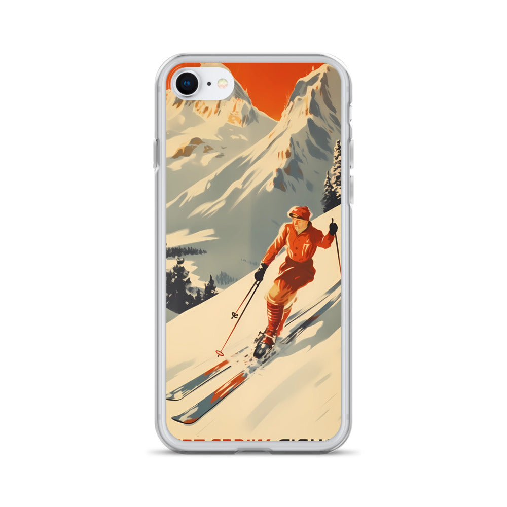 iPhone Case - Vintage Adverts - Swiss Skier