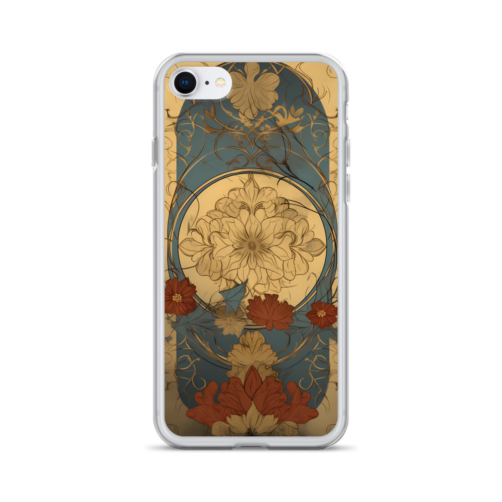 iPhone Case - Art Nouveau Leaves and Flowers