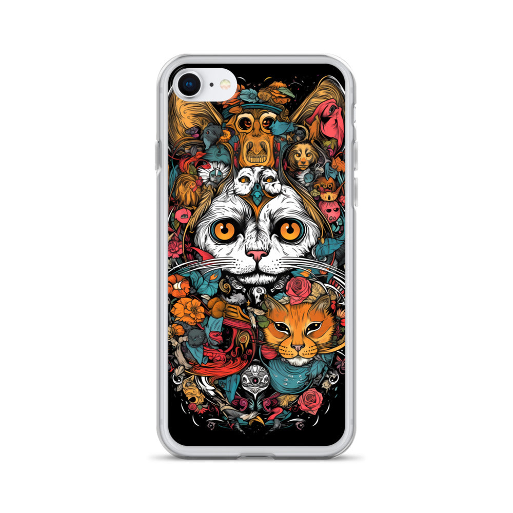 iPhone Case - Whimsical Cat Menagerie