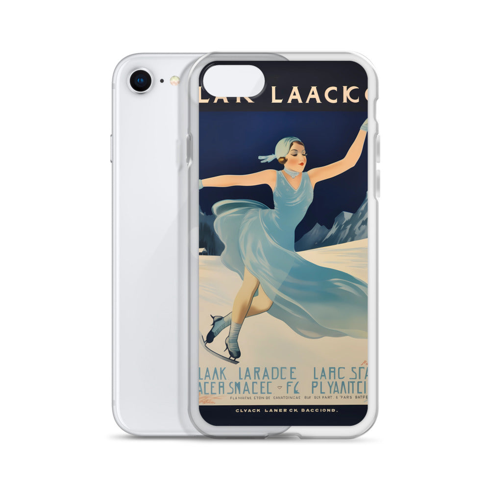 iPhone Case - Vintage Adverts - Lake Placid Skating