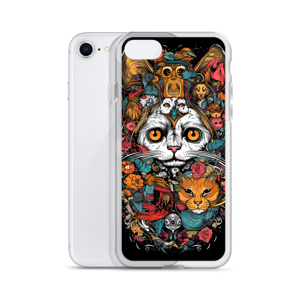 iPhone Case - Whimsical Cat Menagerie