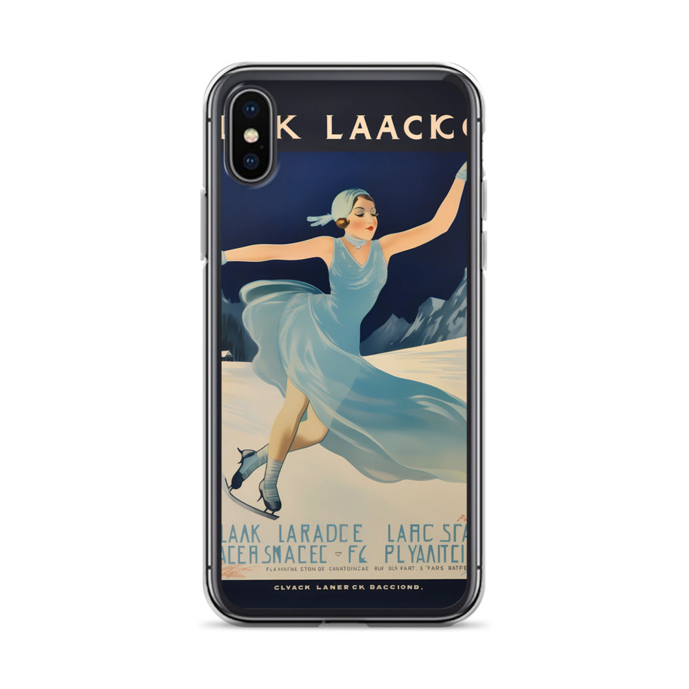 iPhone Case - Vintage Adverts - Lake Placid Skating