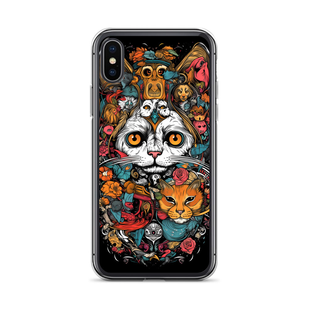 iPhone Case - Whimsical Cat Menagerie