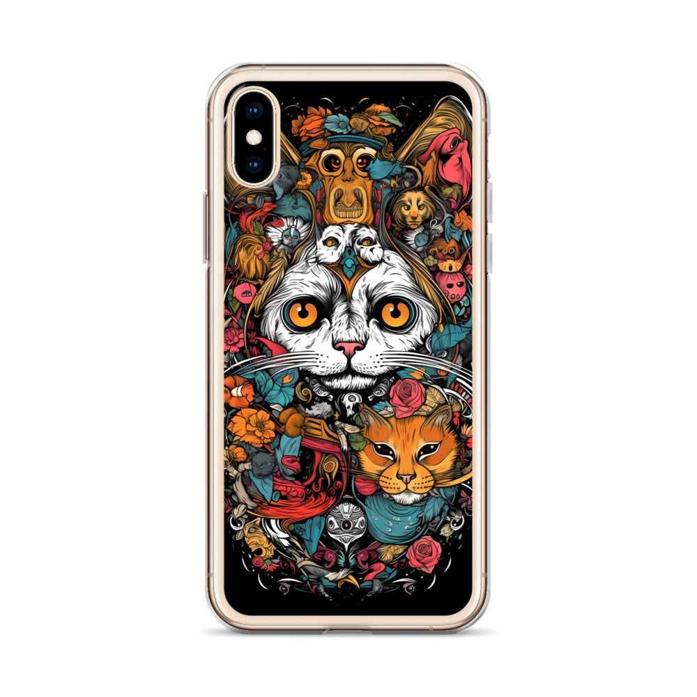 iPhone Case - Whimsical Cat Menagerie