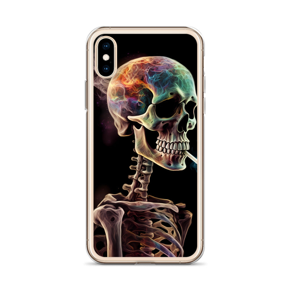 iPhone Case - Surreal Smoking Skeleton