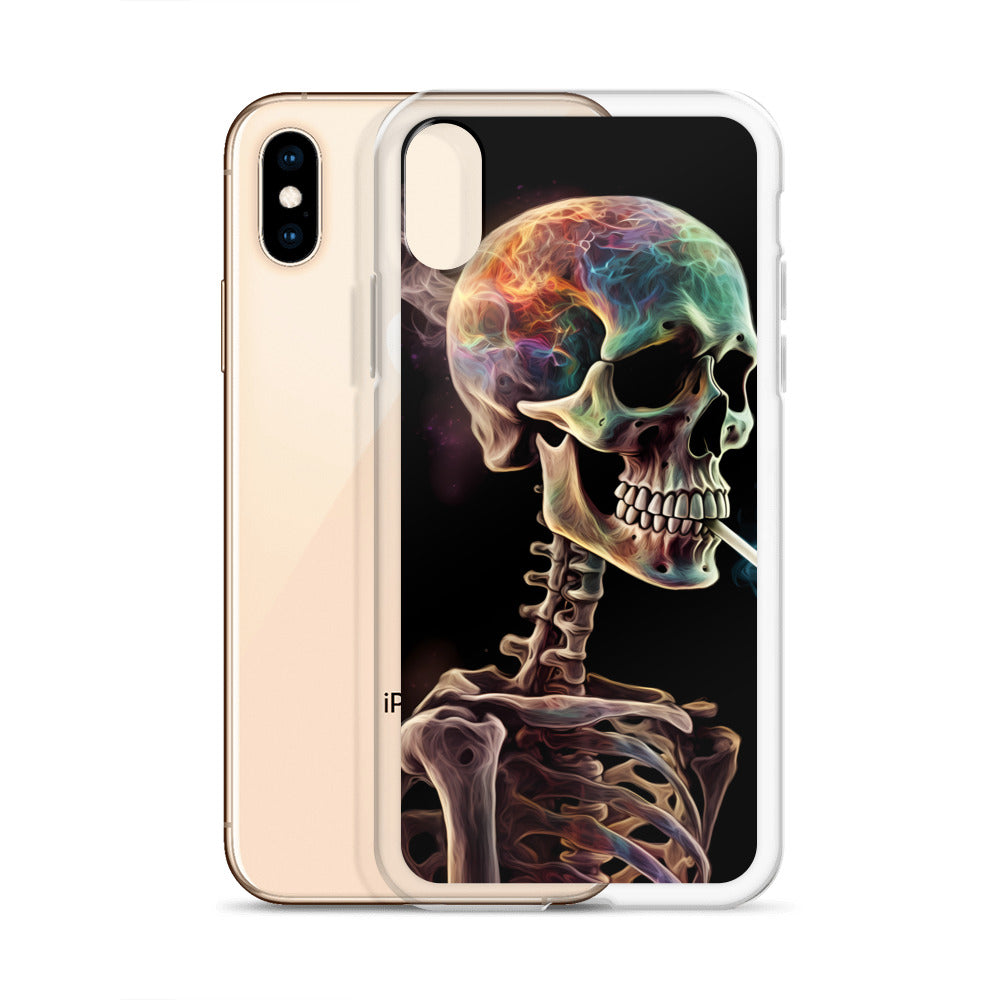 iPhone Case - Surreal Smoking Skeleton