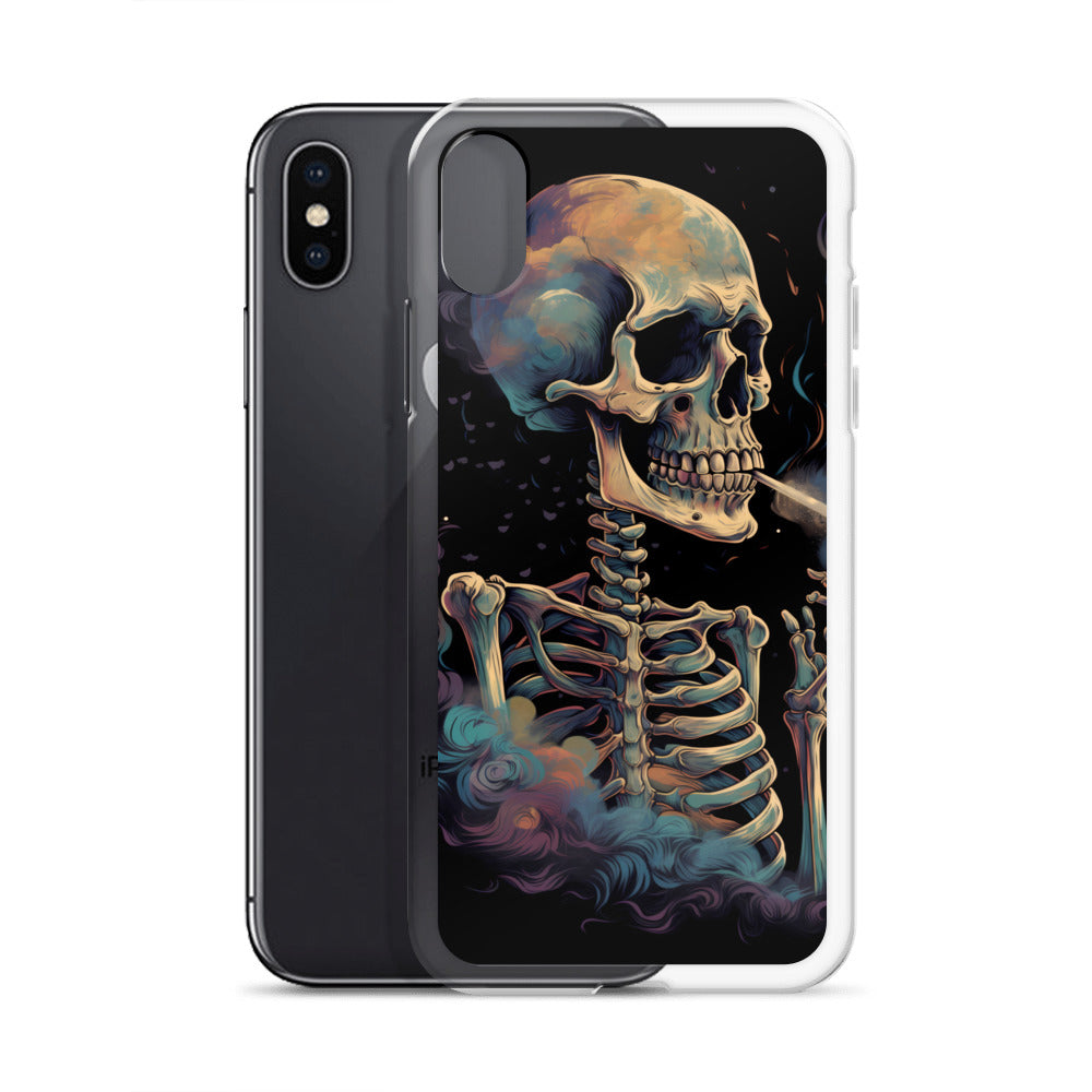 iPhone Case - Cosmic Skeleton Smoking