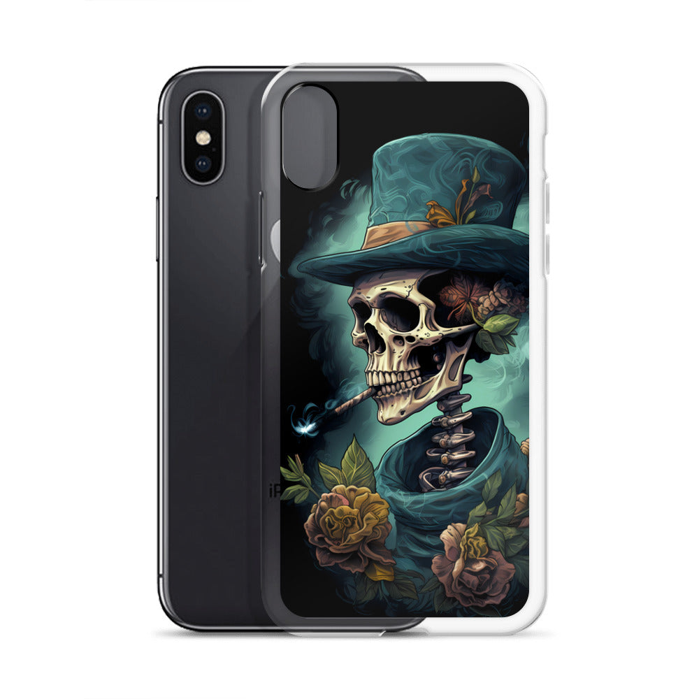 iPhone Case - Gothic Rose Skeleton