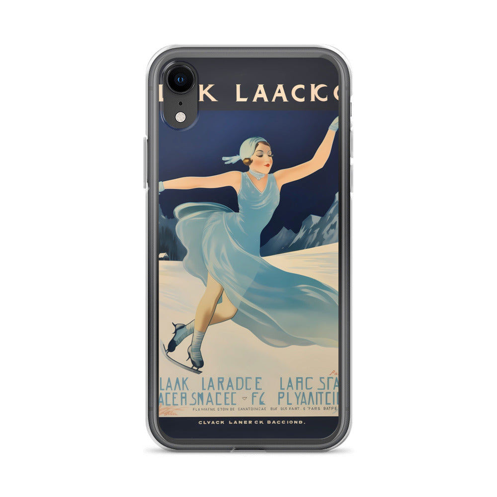 iPhone Case - Vintage Adverts - Lake Placid Skating