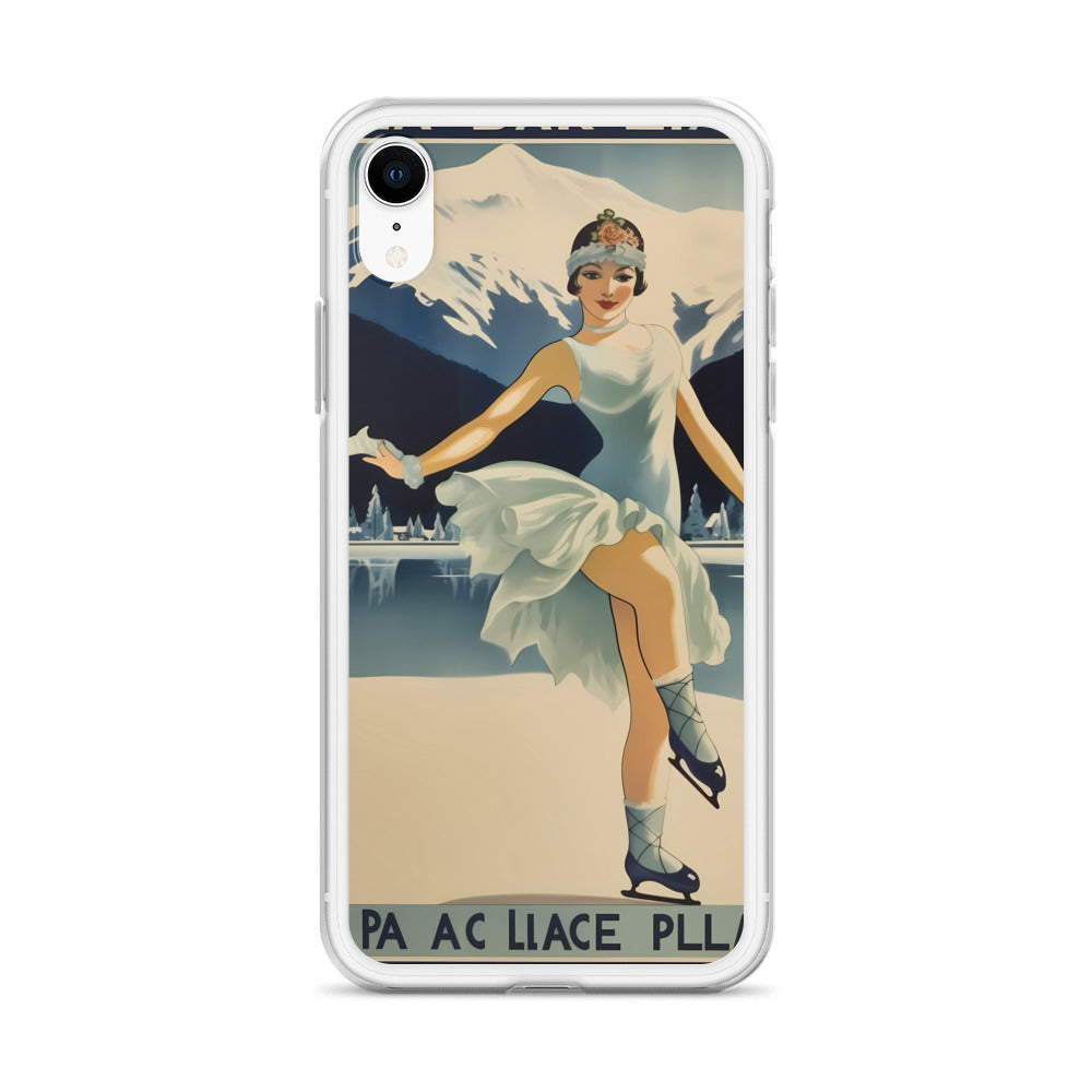 iPhone Case - Vintage Adverts - Lake Placid Skater