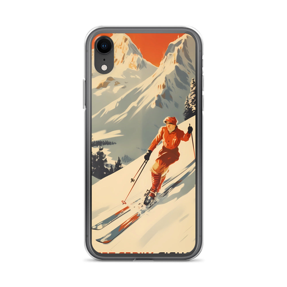 iPhone Case - Vintage Adverts - Swiss Skier