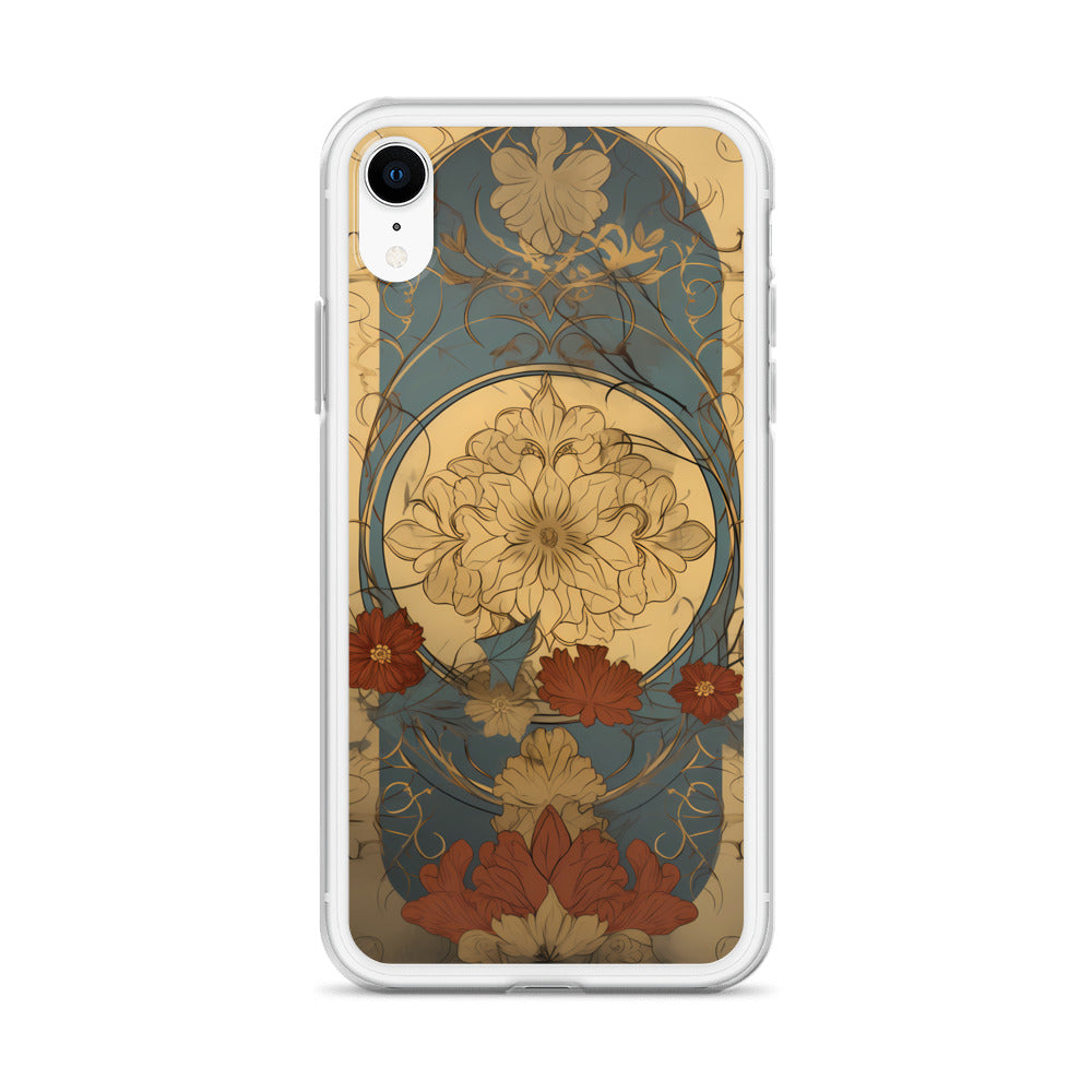 iPhone Case - Art Nouveau Leaves and Flowers