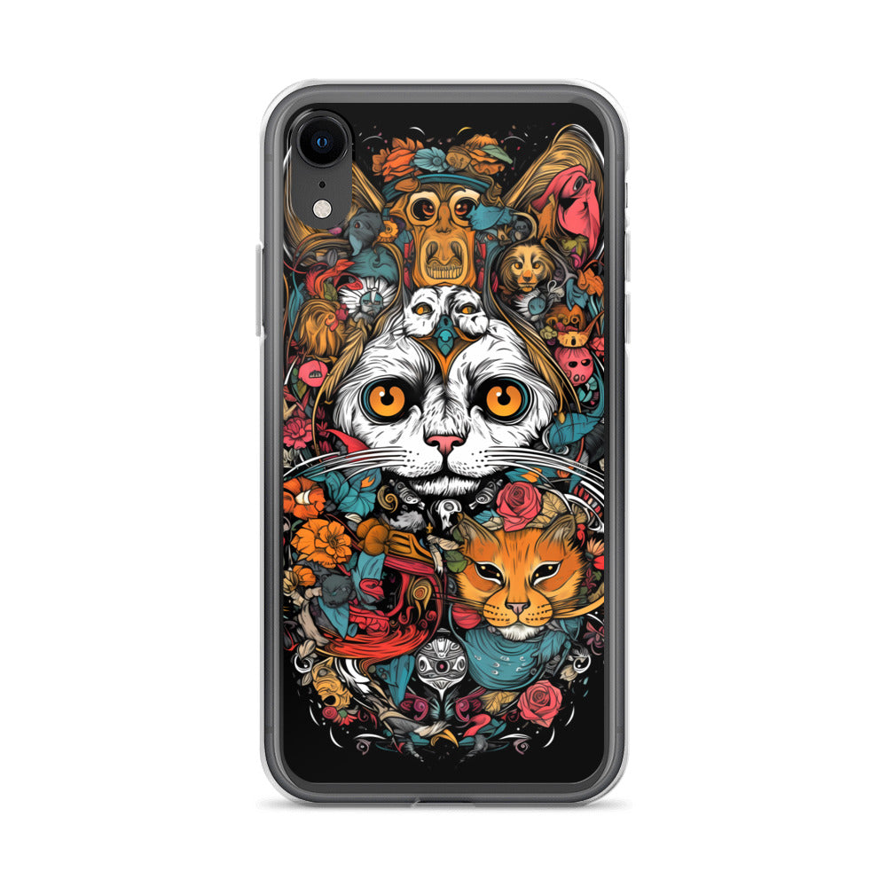 iPhone Case - Whimsical Cat Menagerie