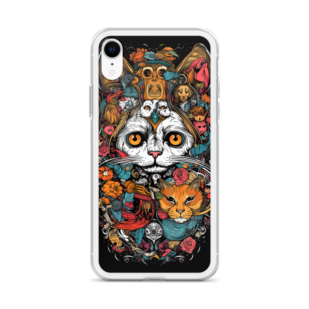 iPhone Case - Whimsical Cat Menagerie