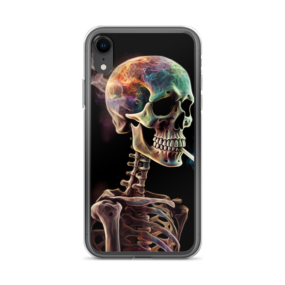 iPhone Case - Surreal Smoking Skeleton