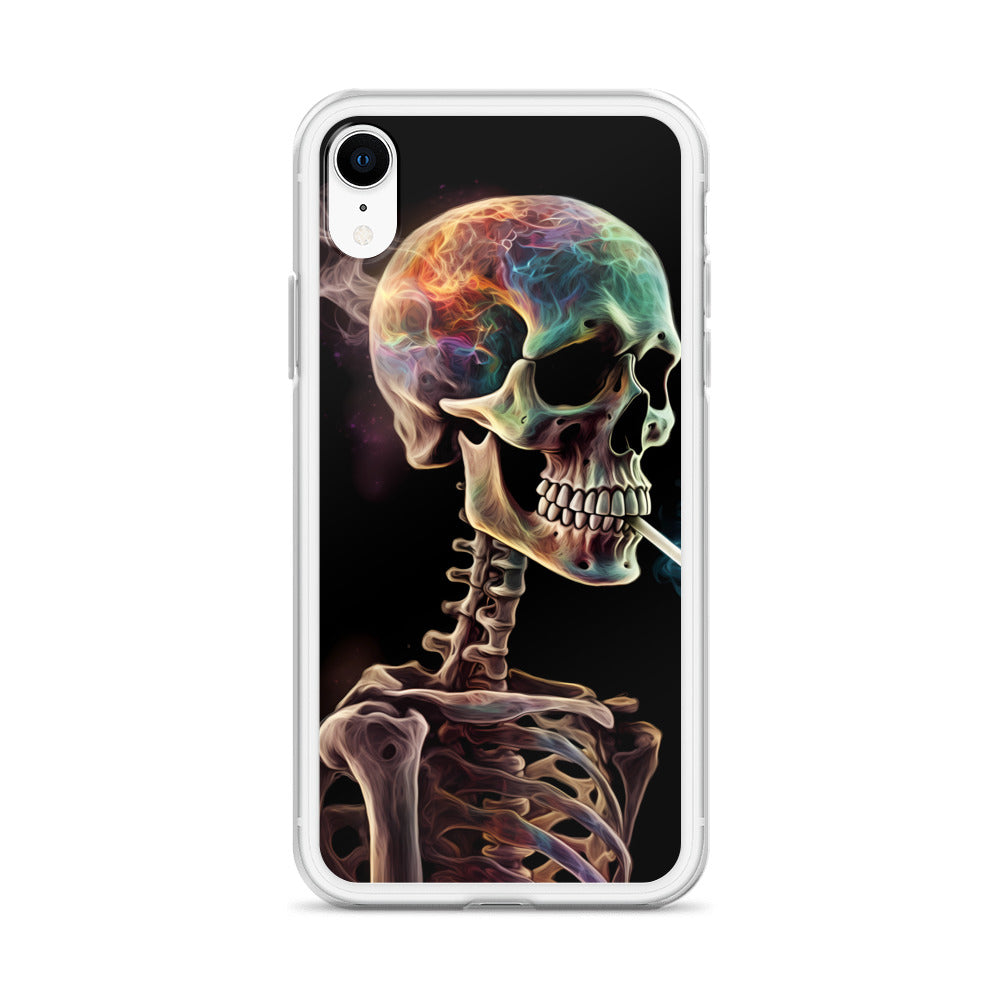 iPhone Case - Surreal Smoking Skeleton