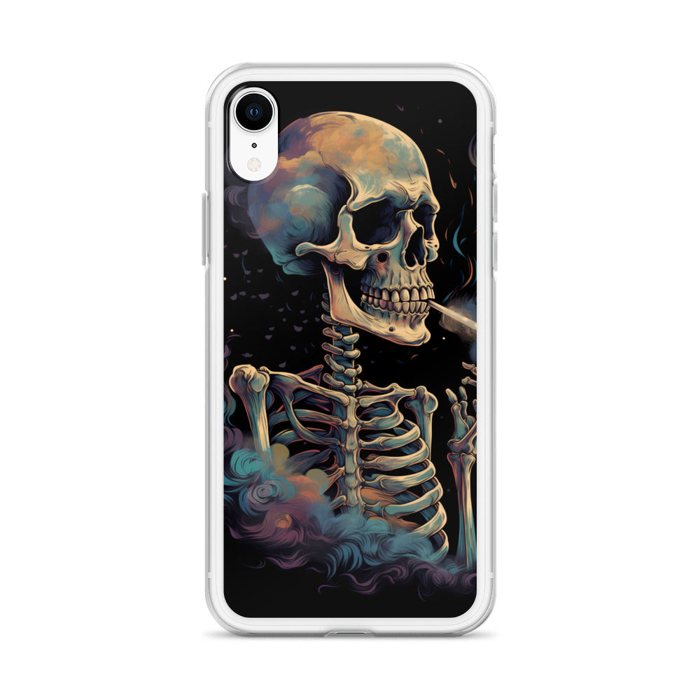 iPhone Case - Cosmic Skeleton Smoking