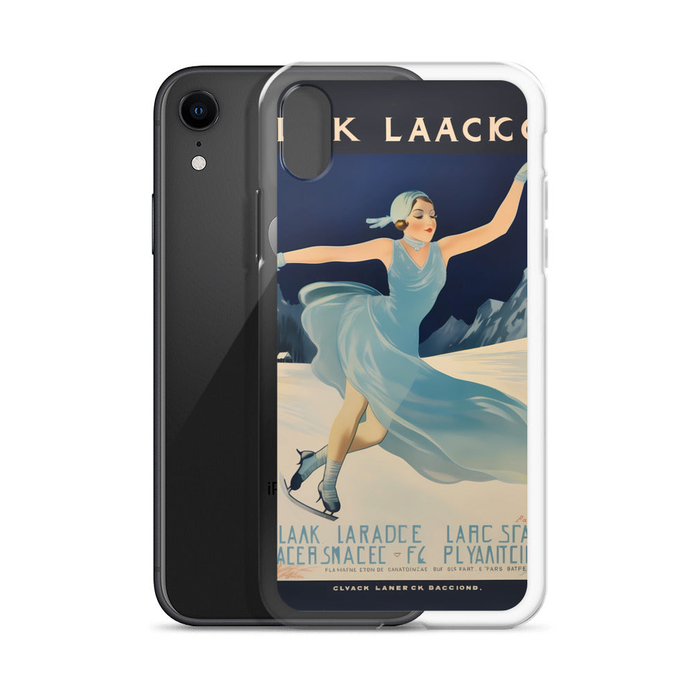 iPhone Case - Vintage Adverts - Lake Placid Skating