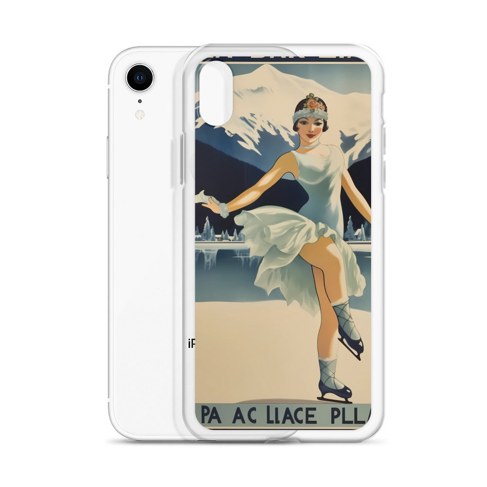 iPhone Case - Vintage Adverts - Lake Placid Skater