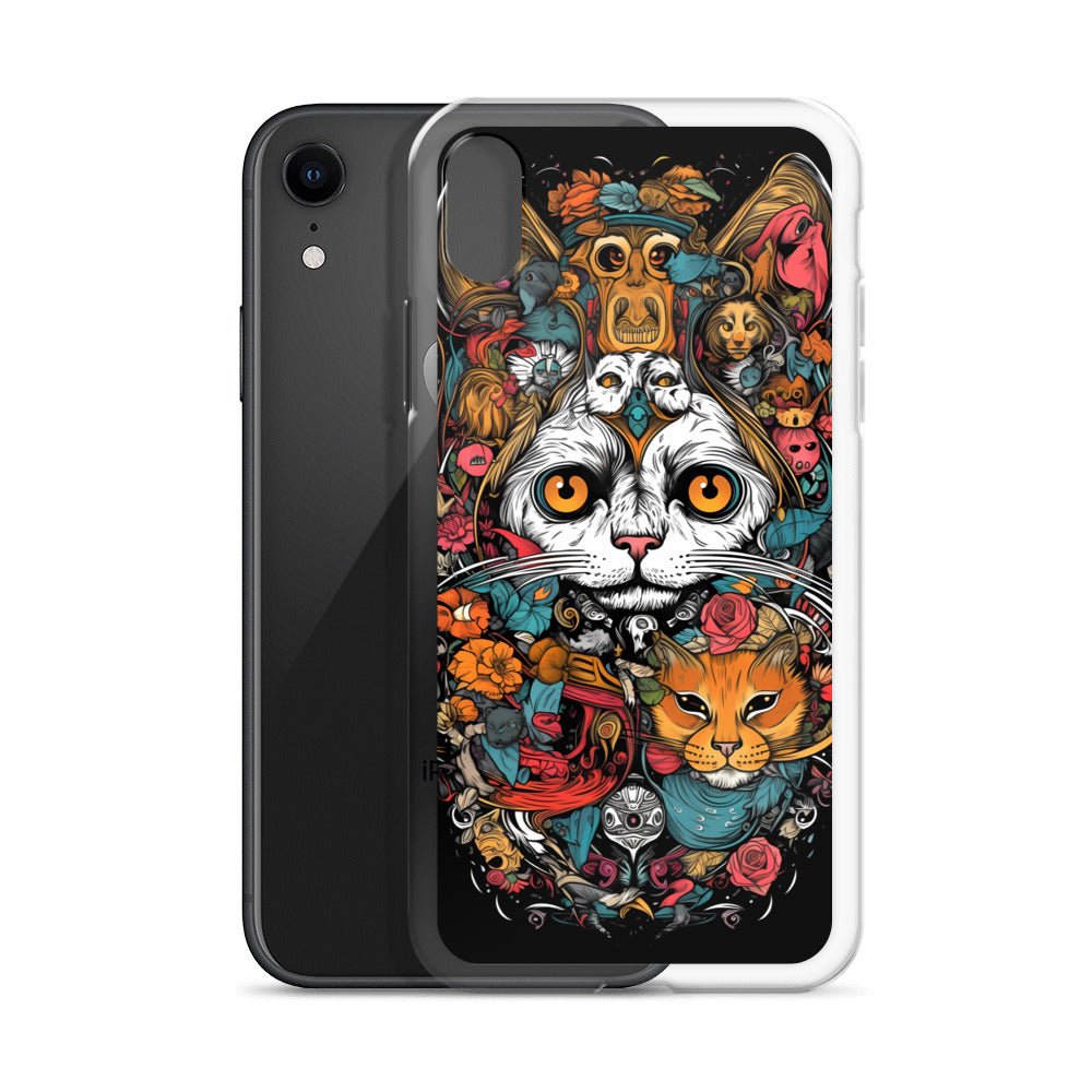 iPhone Case - Whimsical Cat Menagerie