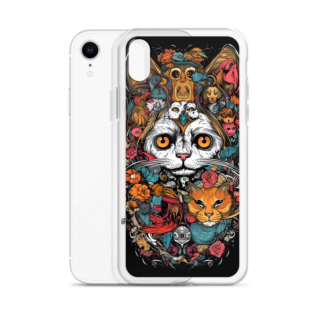 iPhone Case - Whimsical Cat Menagerie