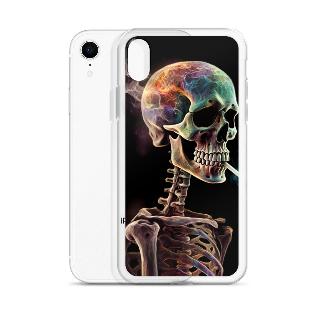 iPhone Case - Surreal Smoking Skeleton