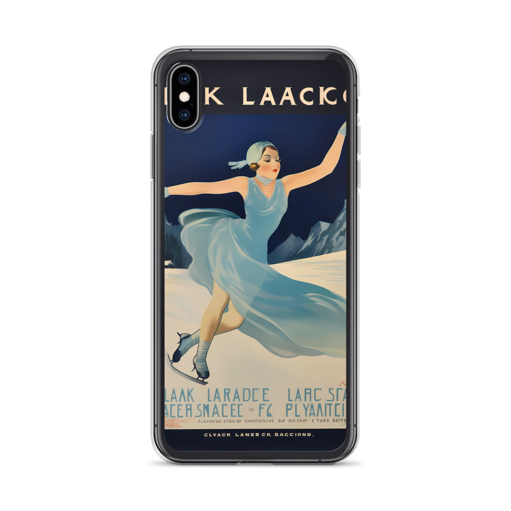 iPhone Case - Vintage Adverts - Lake Placid Skating