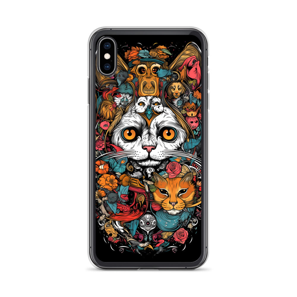 iPhone Case - Whimsical Cat Menagerie