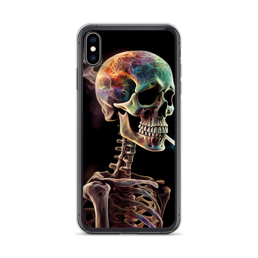 iPhone Case - Surreal Smoking Skeleton