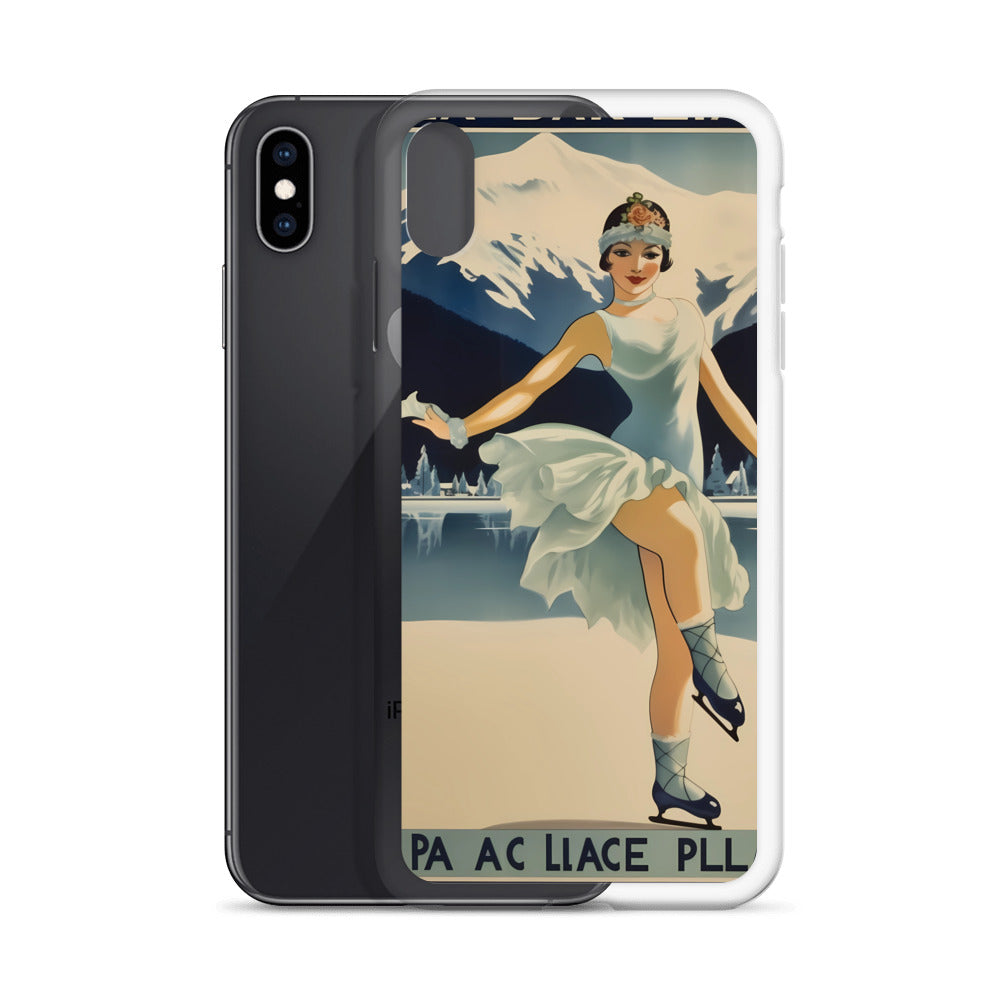 iPhone Case - Vintage Adverts - Lake Placid Skater