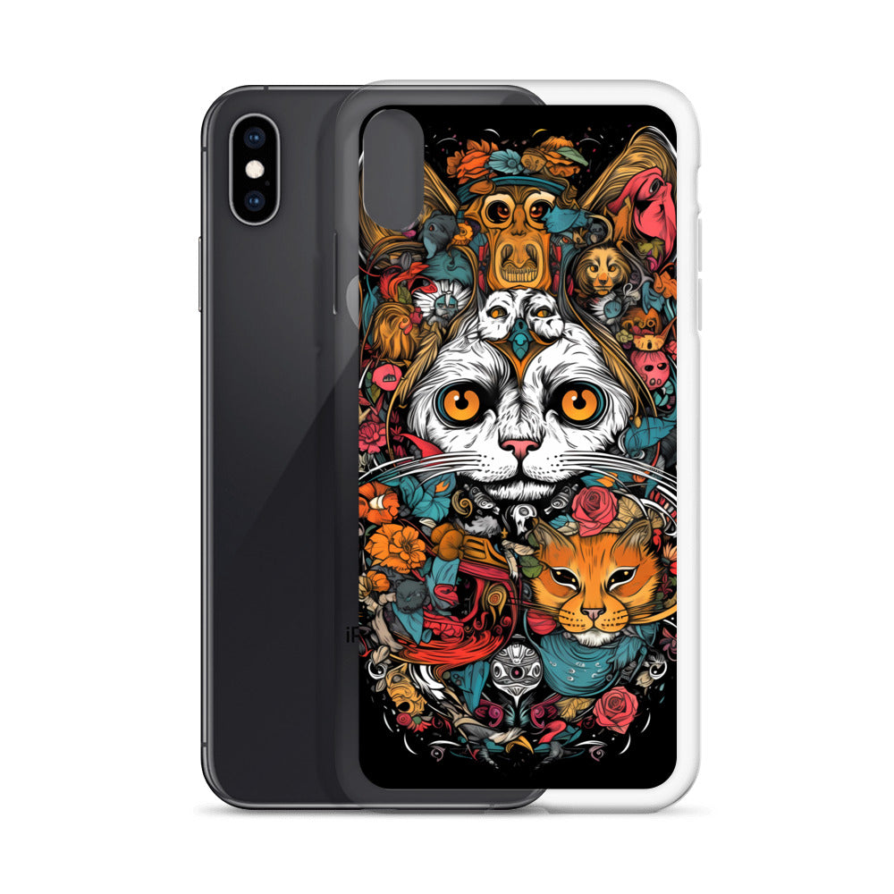 iPhone Case - Whimsical Cat Menagerie