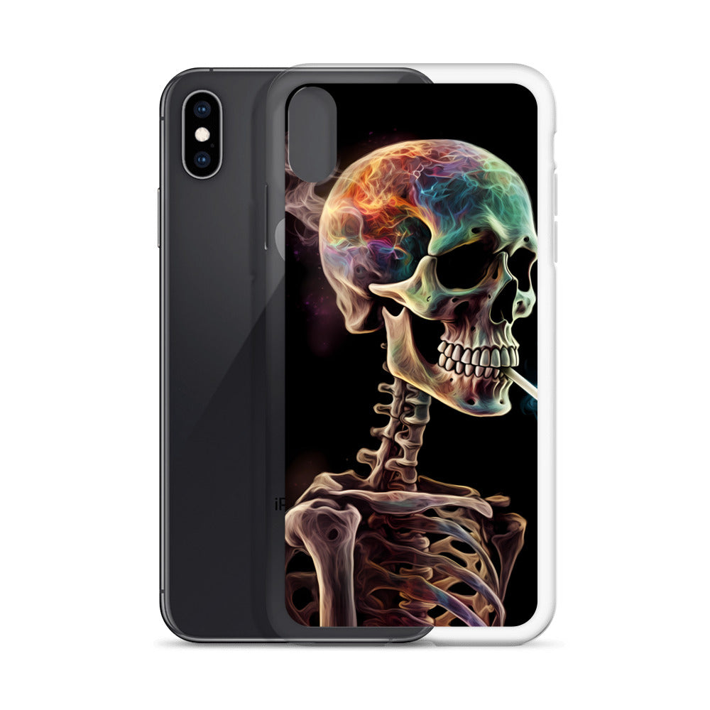 iPhone Case - Surreal Smoking Skeleton