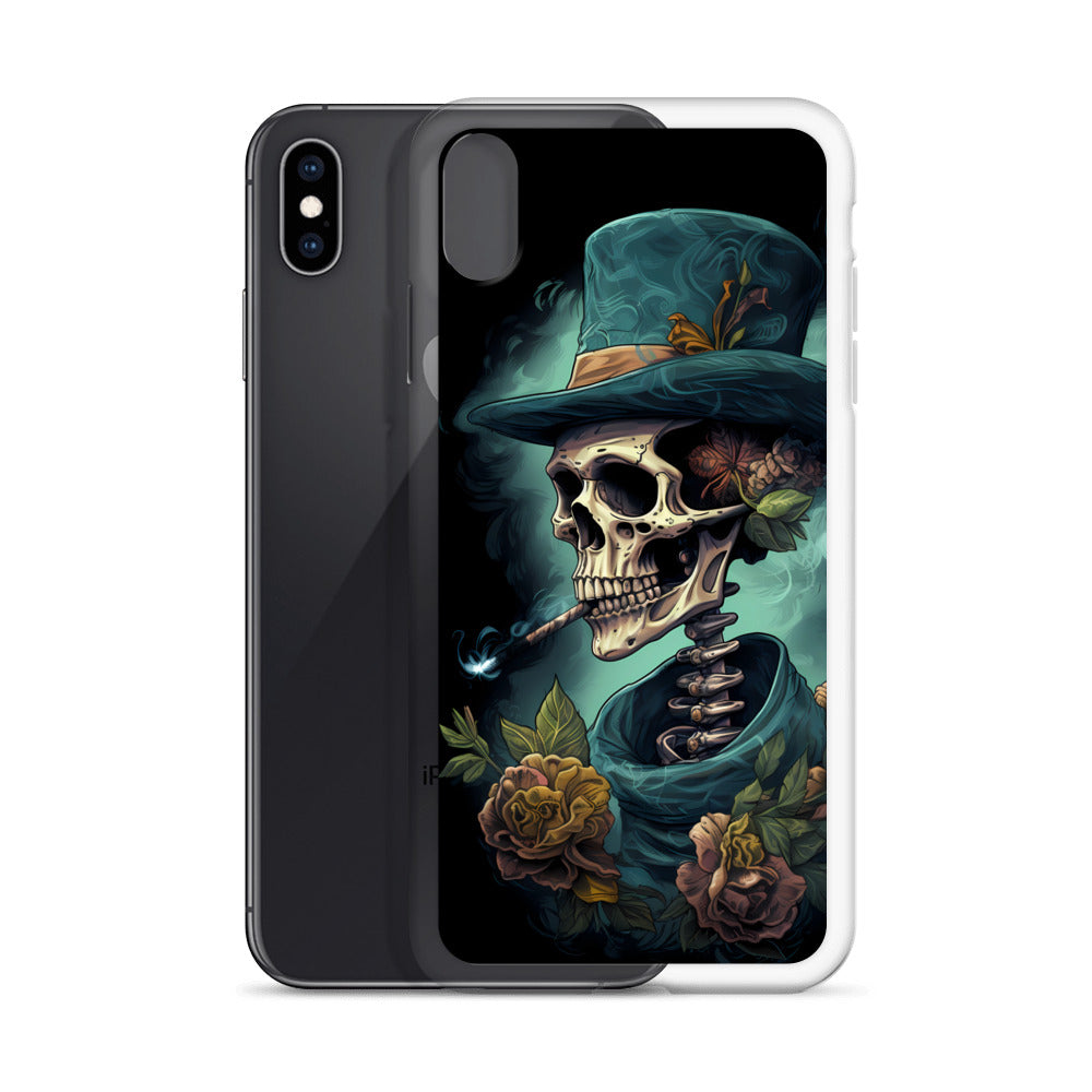 iPhone Case - Gothic Rose Skeleton