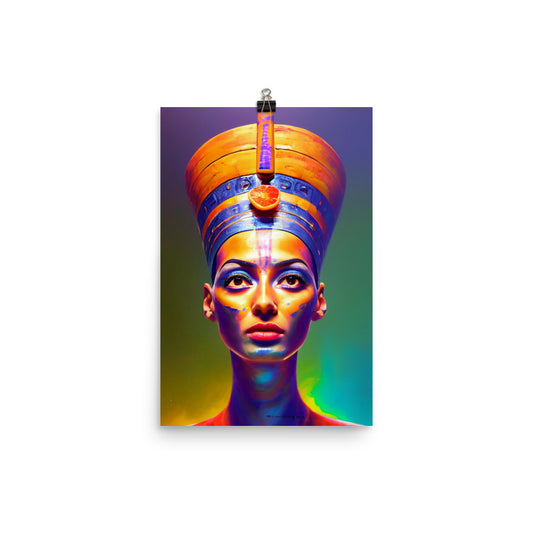 Enhanced Matte Poster - Nefertiti Portrait