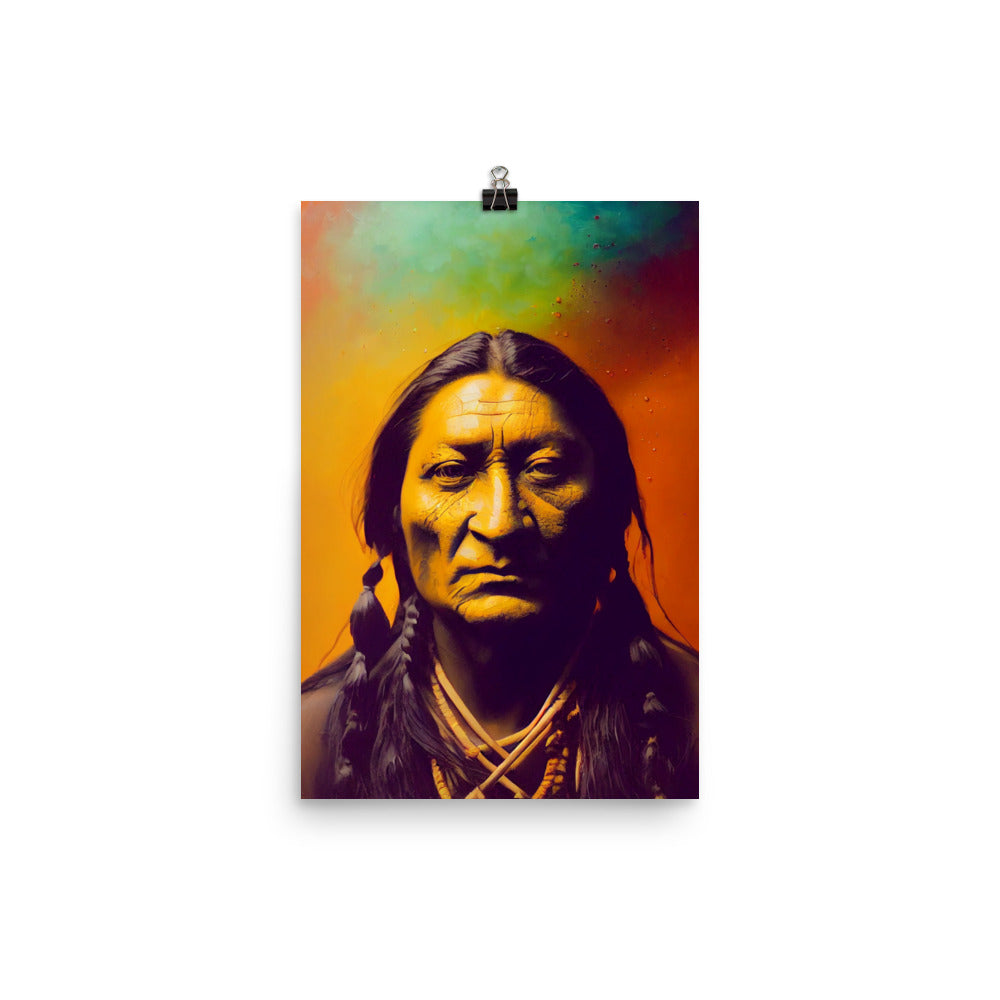 Enhanced Matte Poster - Sitting Bull Portrait