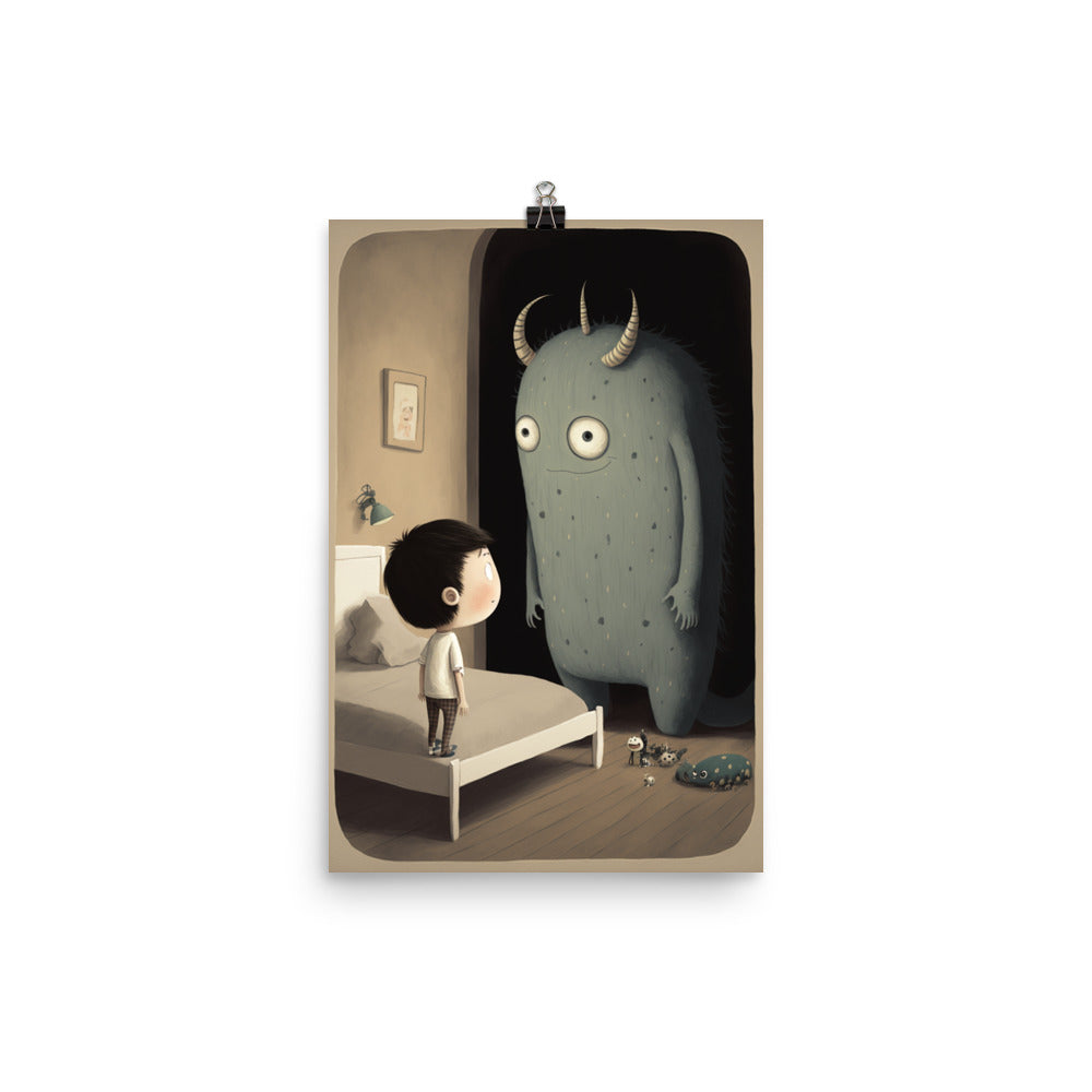 Enhanced Matte Paper Poster - A Boy and His Monster