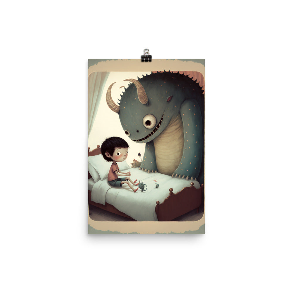 Enhanced Matte Paper Poster - A Boy and His Monster