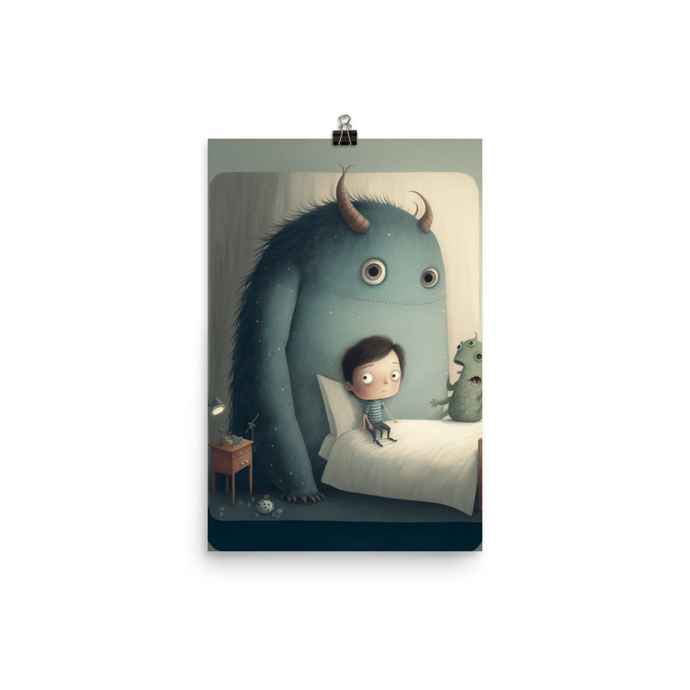 Enhanced Matte Paper Poster - A Boy and His Monster