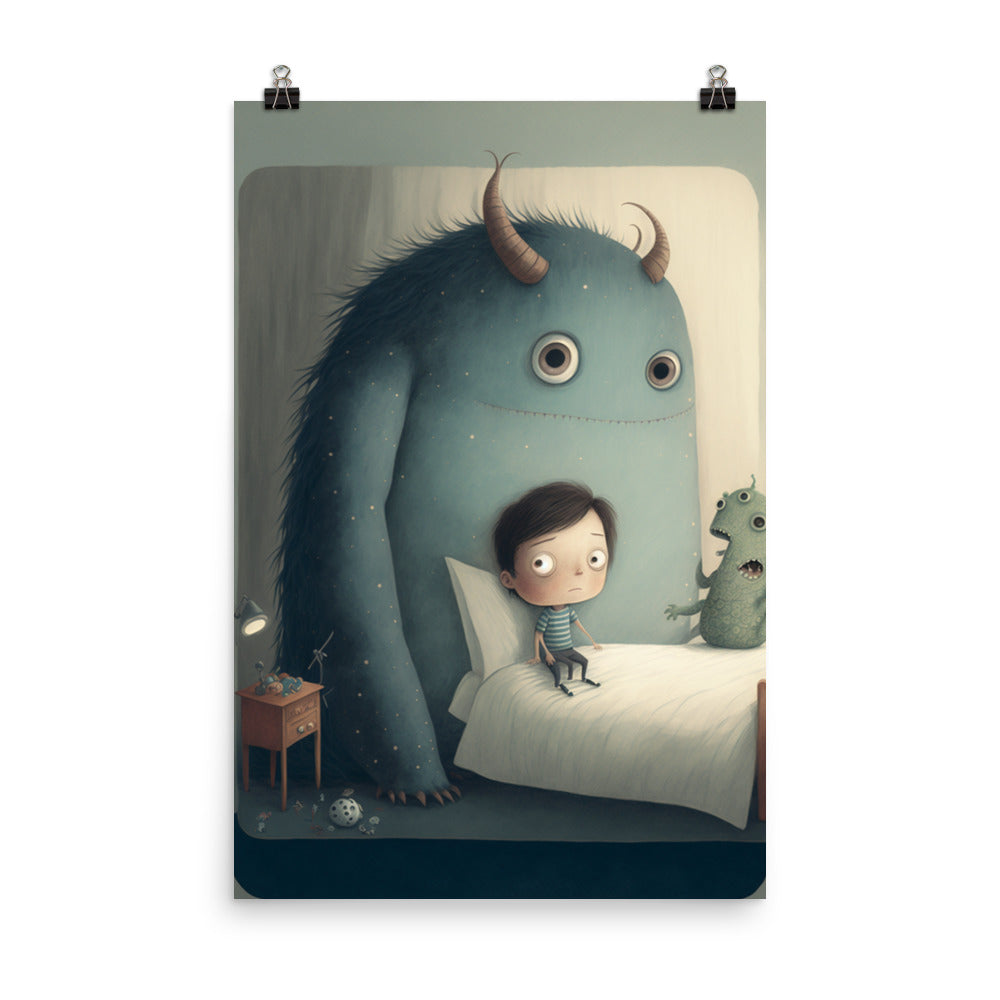 Enhanced Matte Paper Poster - A Boy and His Monster