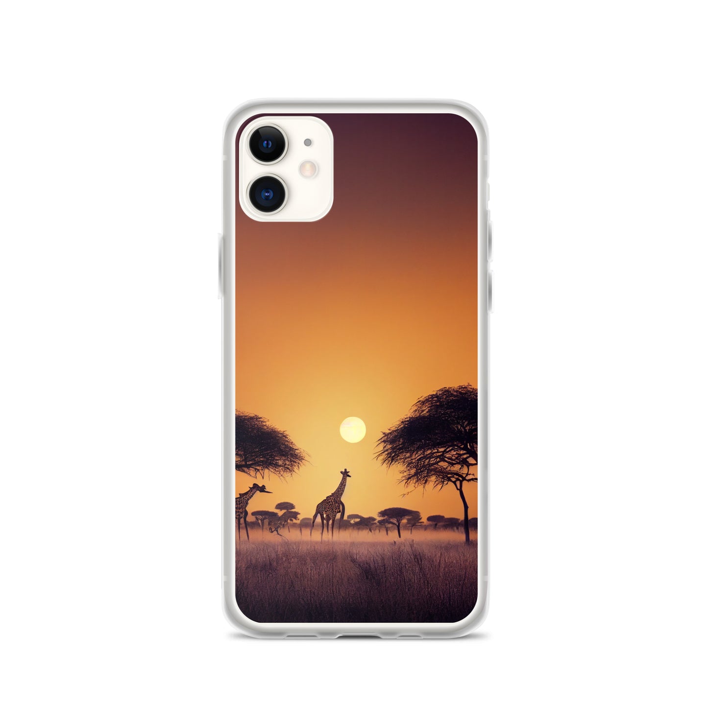 iPhone Case - African Vista - Giraffes Under Acacia Tree