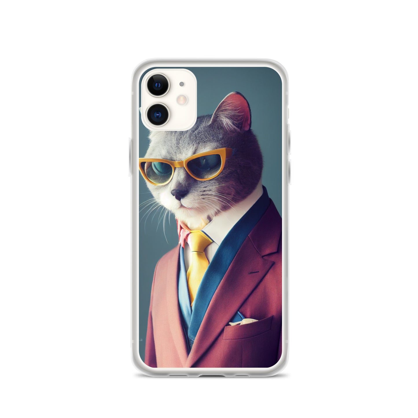 iPhone Case - Slick Business Cat in Yellow Tie