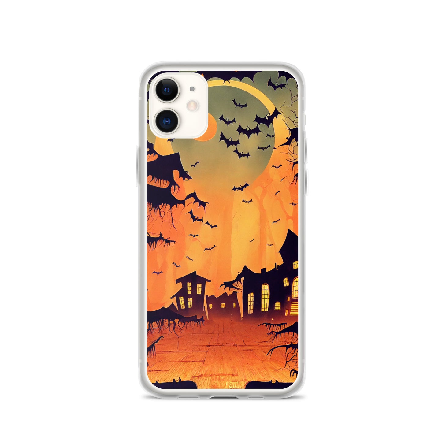 iPhone Case - Orange Halloween Moon