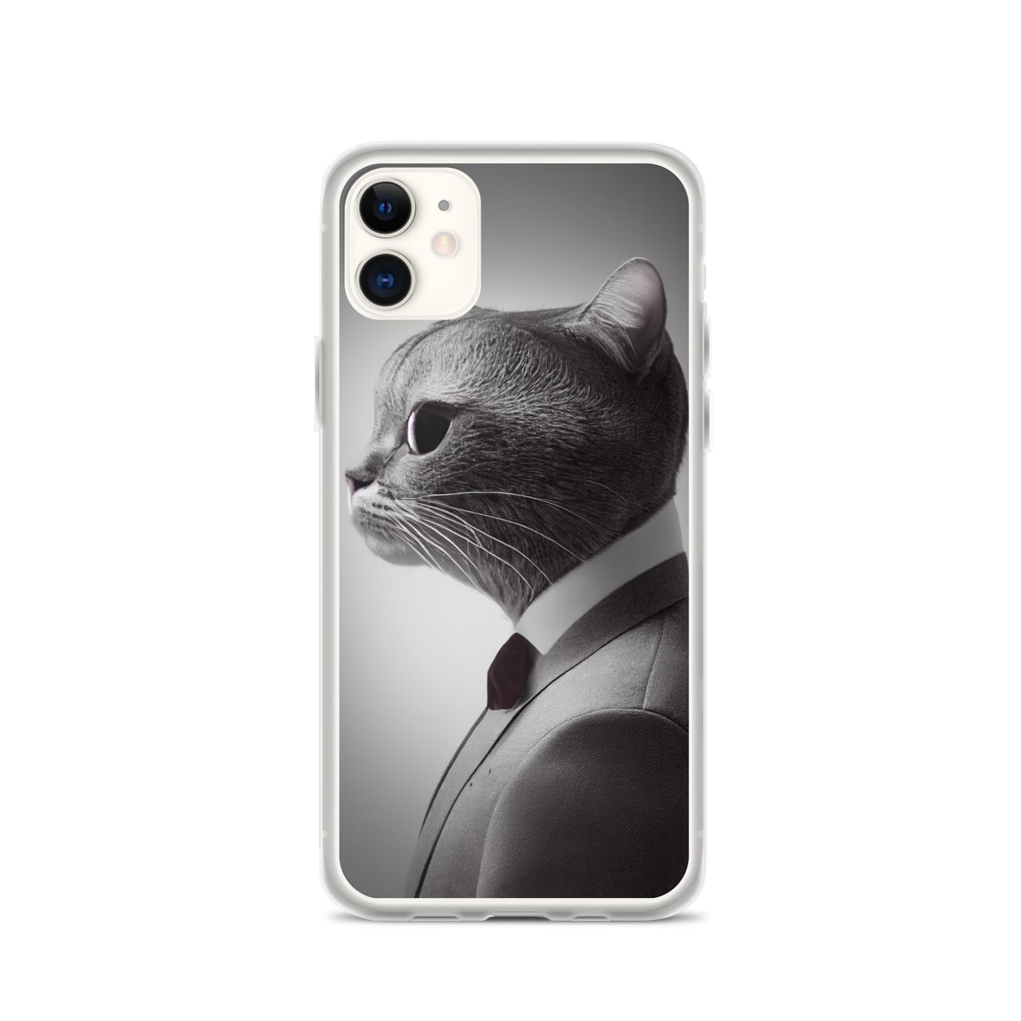 iPhone Case - Business Cat Boss in Gray