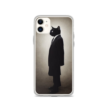 iPhone Case - Side Profile of Business Cat Boss