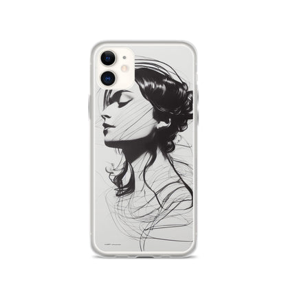 iPhone Case - Line Drawing of Woman's Profile