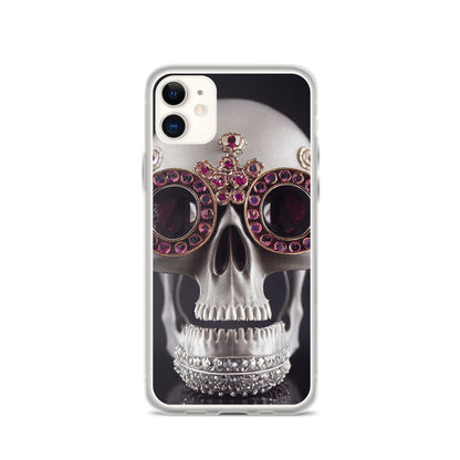 iPhone Case - Ornate Ruby Eyed Skull