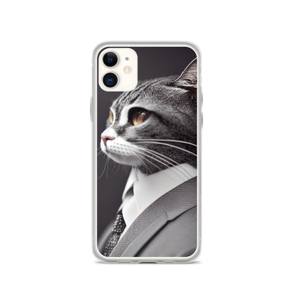 iPhone Case - Dapper Business Cat Boss