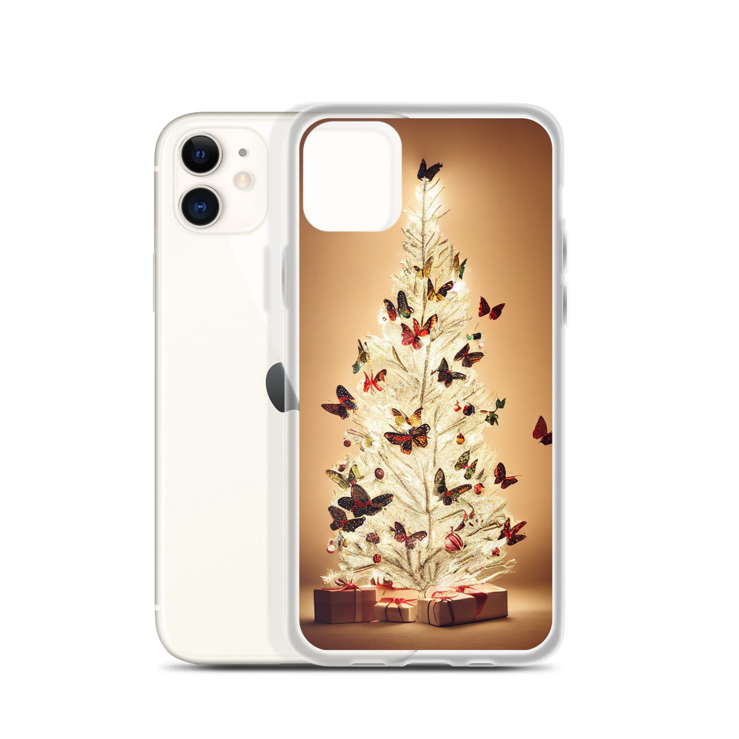 iPhone Case - Butterfly Christmas Tree